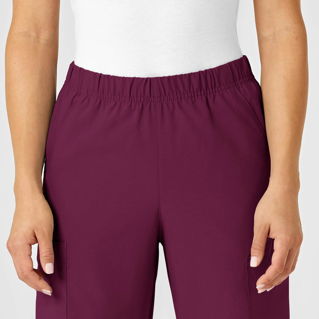 Wink Scrubs Unisex Multi-Cargo Scrub Pant Wine | scrub-supply.com