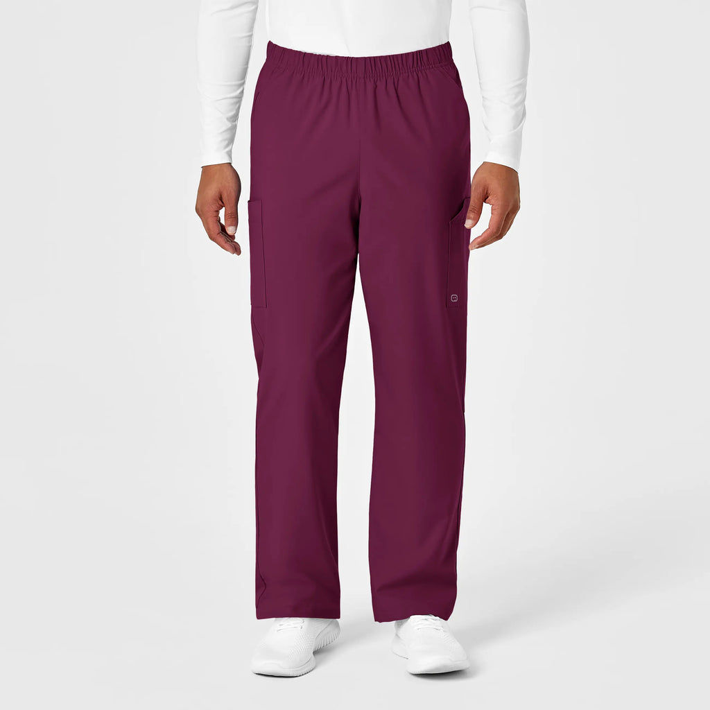 Wink Scrubs Unisex Multi-Cargo Scrub Pant Wine | scrub-supply.com