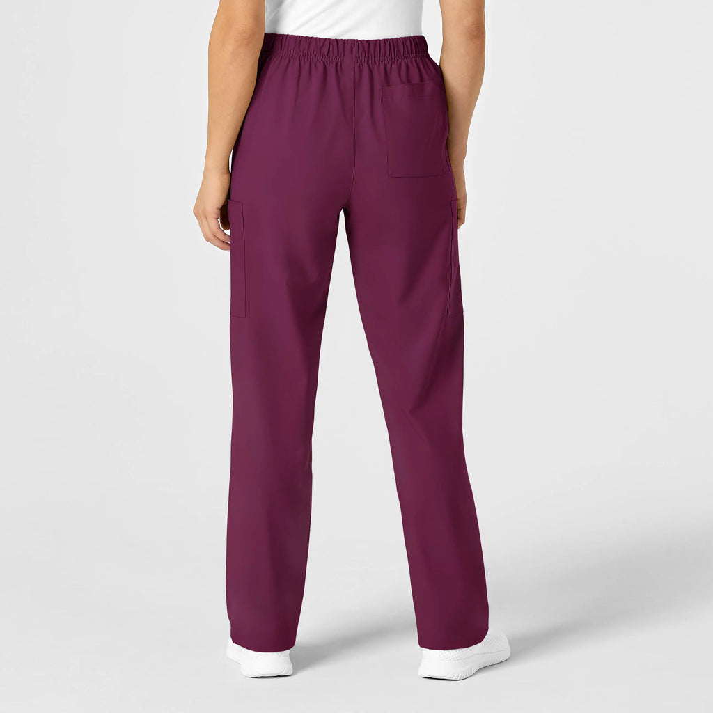 Wink Scrubs Unisex Multi-Cargo Scrub Pant Wine | scrub-supply.com