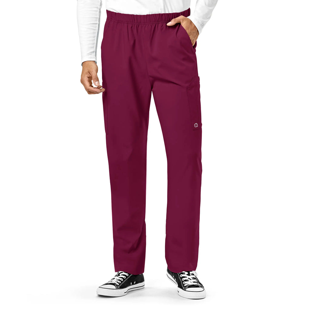 Wink Scrubs Unisex Multi-Cargo Scrub Pant Wine | scrub-supply.com