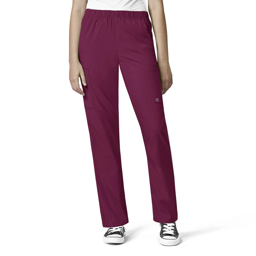 Wink Scrubs Unisex Multi-Cargo Scrub Pant Wine | scrub-supply.com