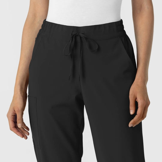 Wink Scrubs Women's Jogger Scrub Pant Black | scrub-supply.com