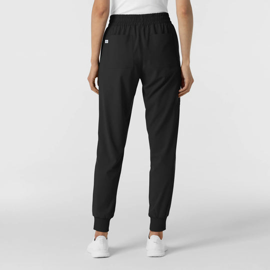 Wink Scrubs Women's Jogger Scrub Pant Black | scrub-supply.com