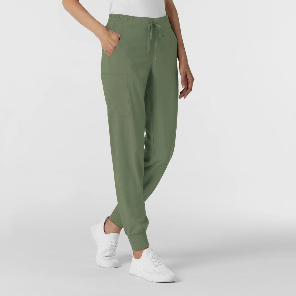 Wink Scrubs Women's Jogger Scrub Pant Olive | scrub-supply.com