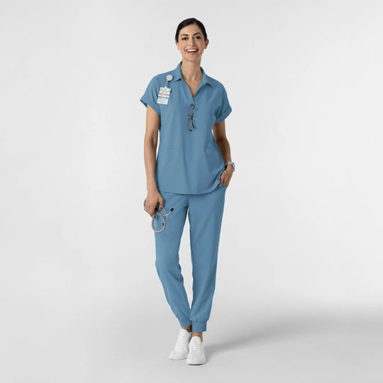 Wink Scrubs Women's Jogger Scrub Pant Pacific Blue | scrub-supply.com