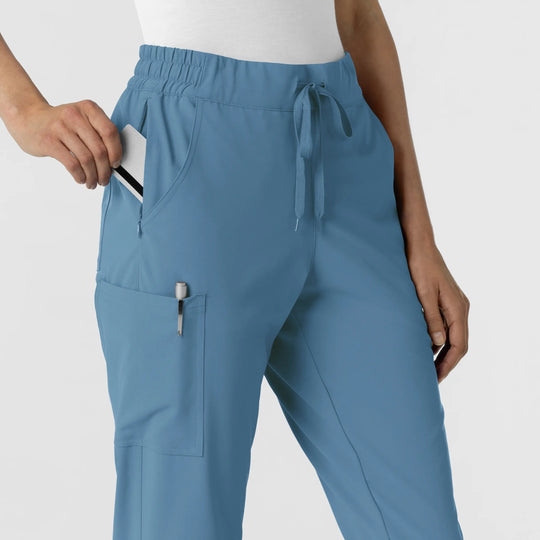 Wink Scrubs Women's Jogger Scrub Pant Pacific Blue | scrub-supply.com