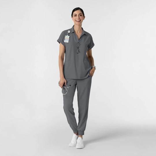 Wink Scrubs Women's Jogger Scrub Pant Pewter | scrub-supply.com