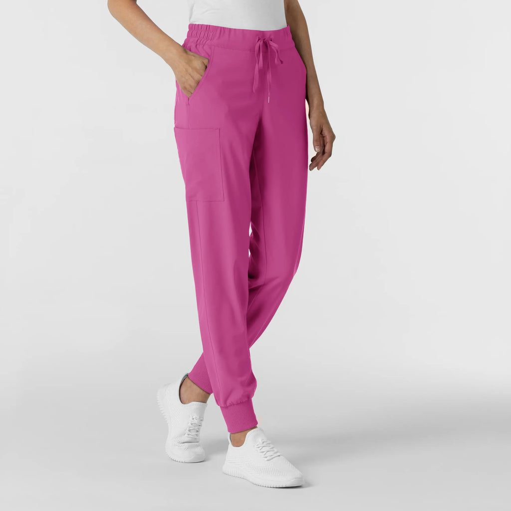 Wink Scrubs Women's Jogger Scrub Pant Raspberry | scrub-supply.com