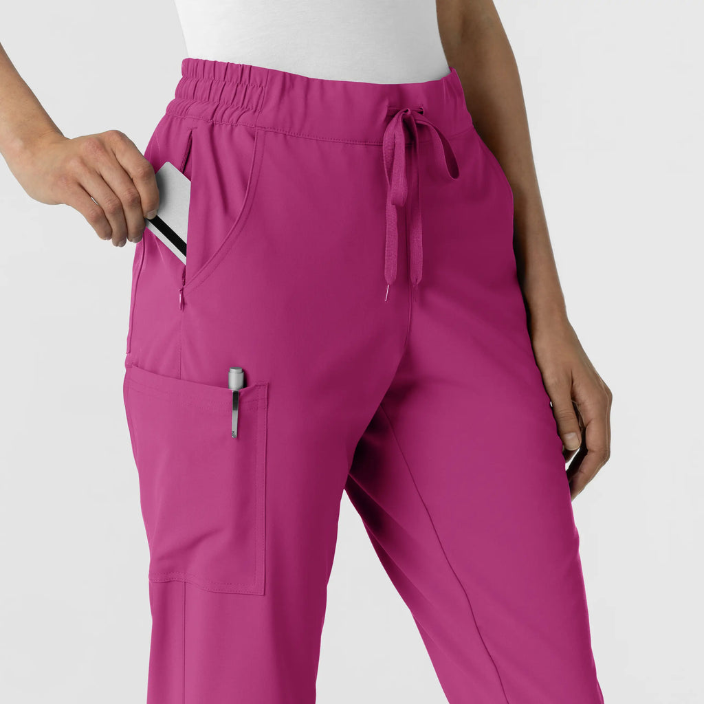 Wink Scrubs Women's Jogger Scrub Pant Raspberry | scrub-supply.com