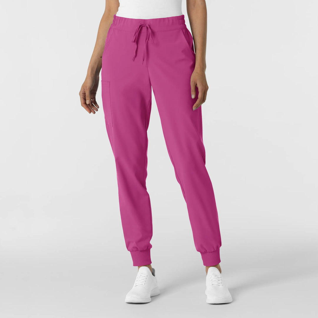 Wink Scrubs Women's Jogger Scrub Pant Raspberry | scrub-supply.com