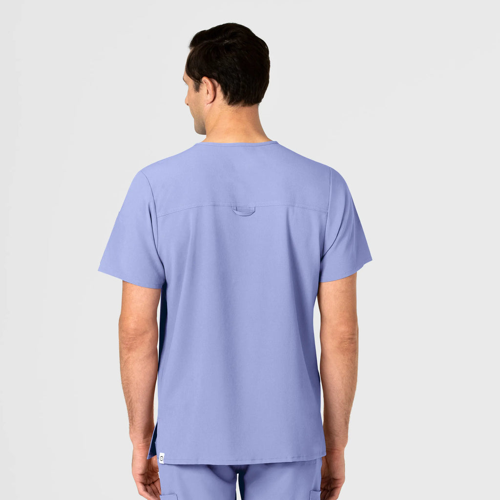 Wink Scrubs Men's EZ Zip Scrub Top Ceil Blue | scrub-supply.com