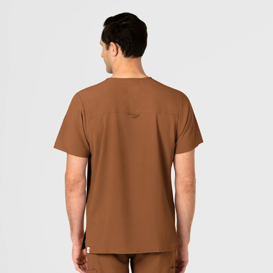 Wink Scrubs Men's EZ Zip Scrub Top Chai | scrub-supply.com