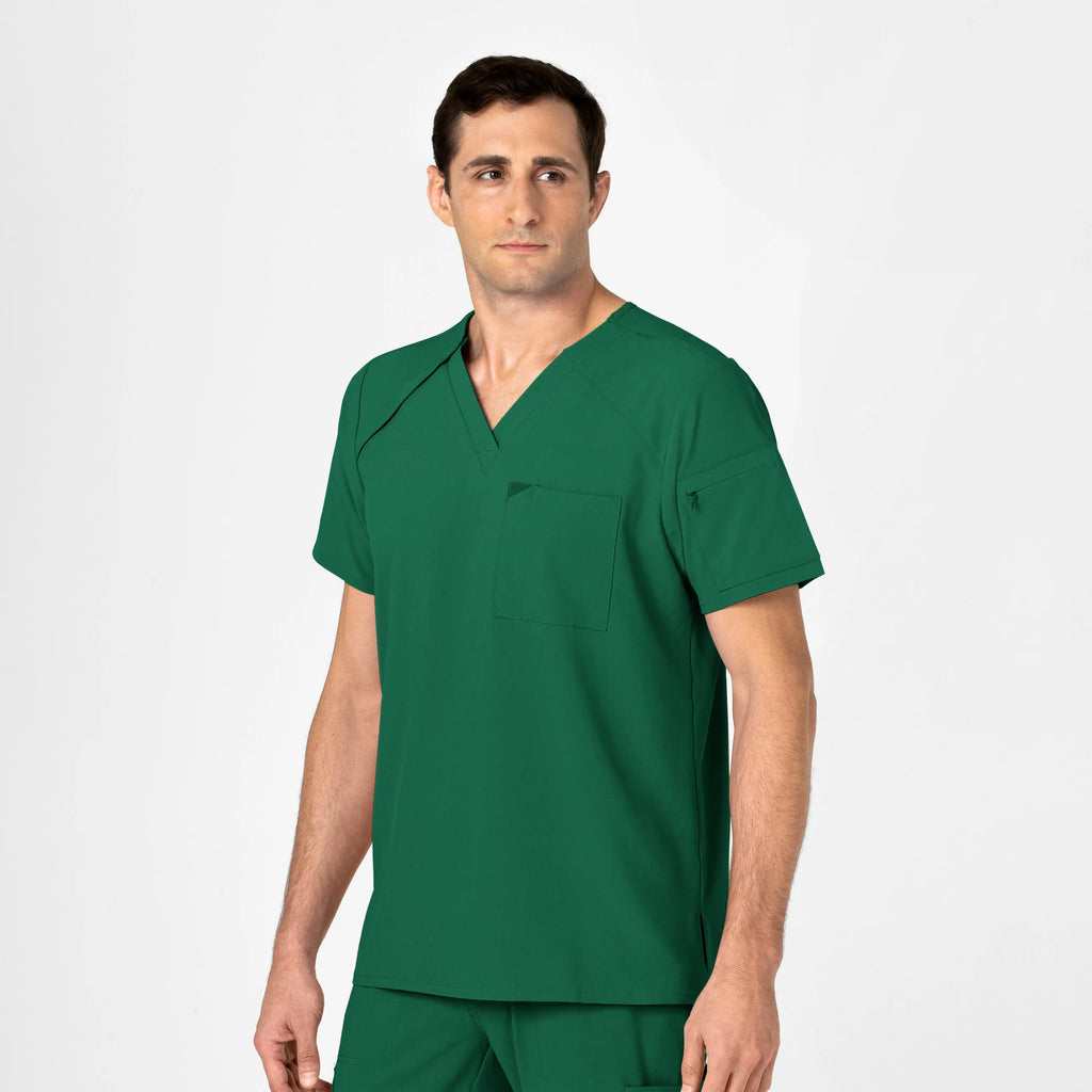 Wink Scrubs Men's EZ Zip Scrub Top Hunter | scrub-supply.com