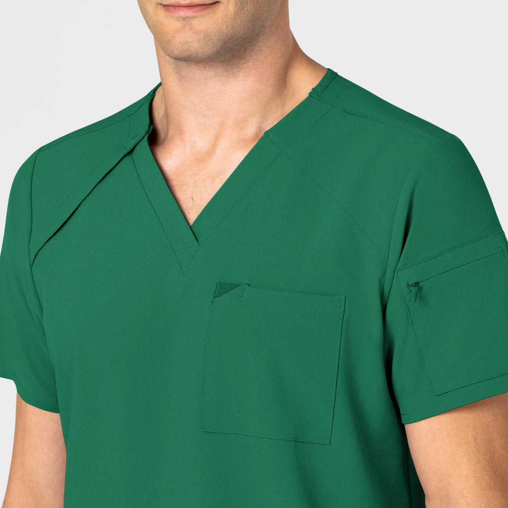 Wink Scrubs Men's EZ Zip Scrub Top Hunter | scrub-supply.com