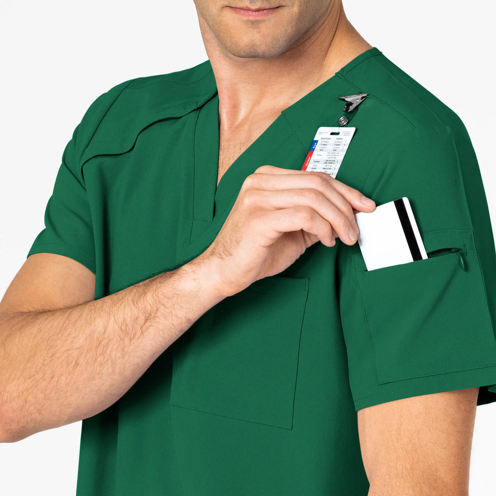 Wink Scrubs Men's EZ Zip Scrub Top Hunter | scrub-supply.com