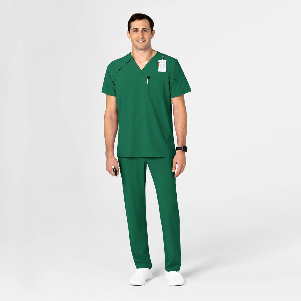 Wink Scrubs Men's EZ Zip Scrub Top Hunter | scrub-supply.com