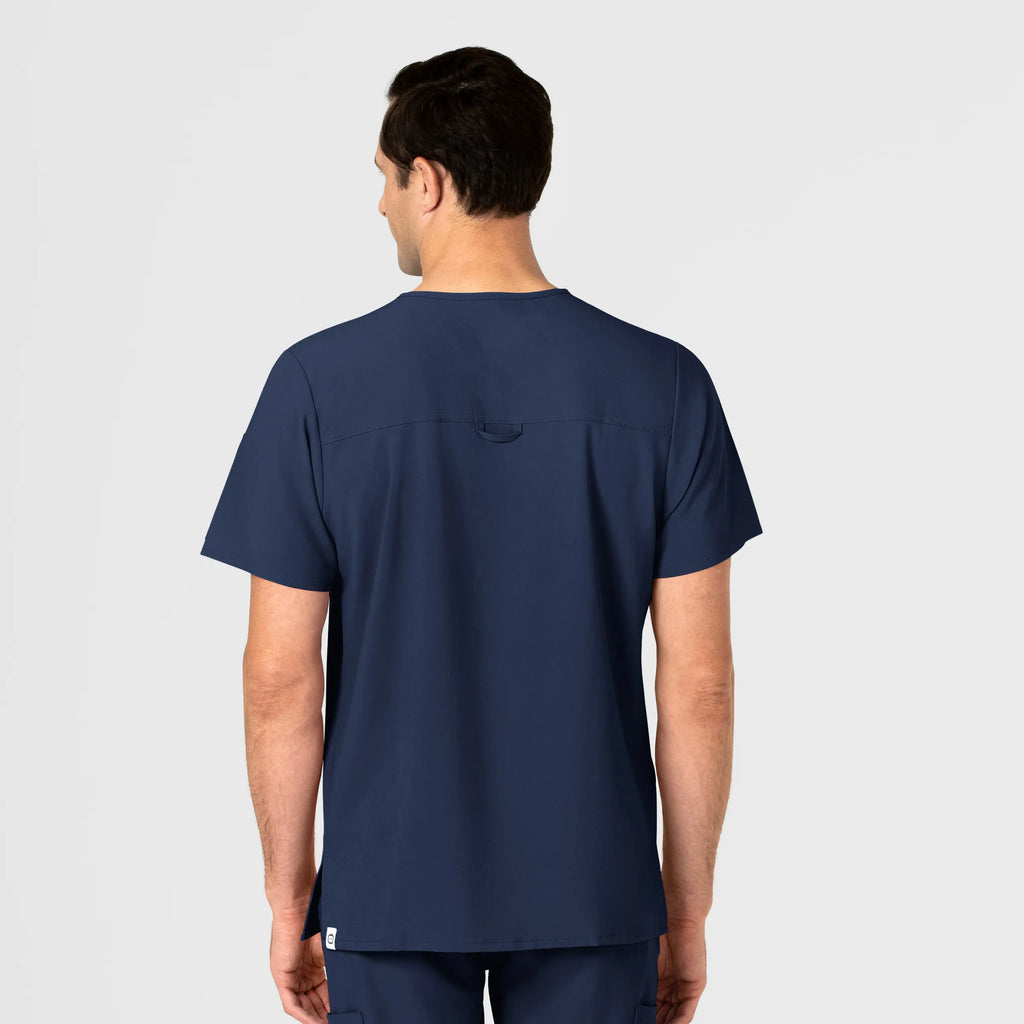 Wink Scrubs Men's EZ Zip Scrub Top Navy | scrub-supply.com