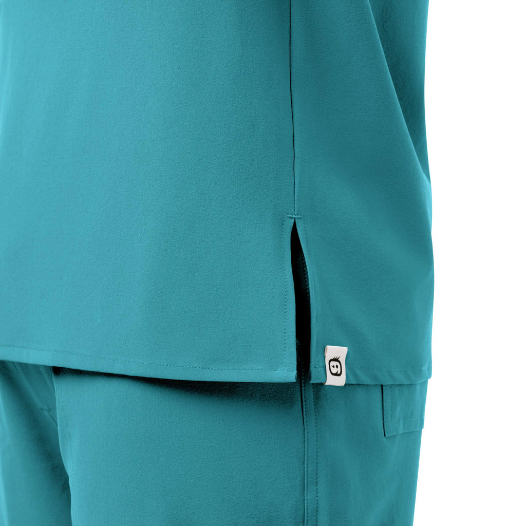 Wink Scrubs Men's EZ Zip Scrub Top Teal | scrub-supply.com