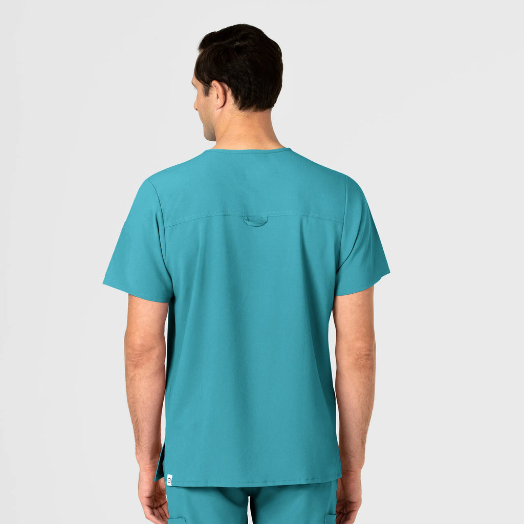 Wink Scrubs Men's EZ Zip Scrub Top Teal | scrub-supply.com