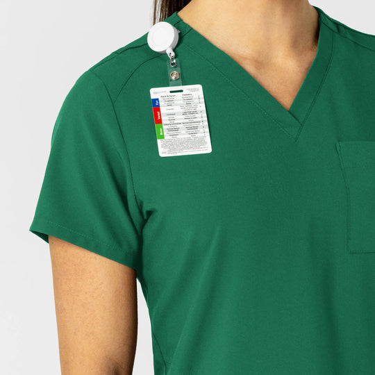 Wink Scrubs Women's W123 Flex-n-Reach V-Neck Scrub Top Hunter | scrub-supply.com