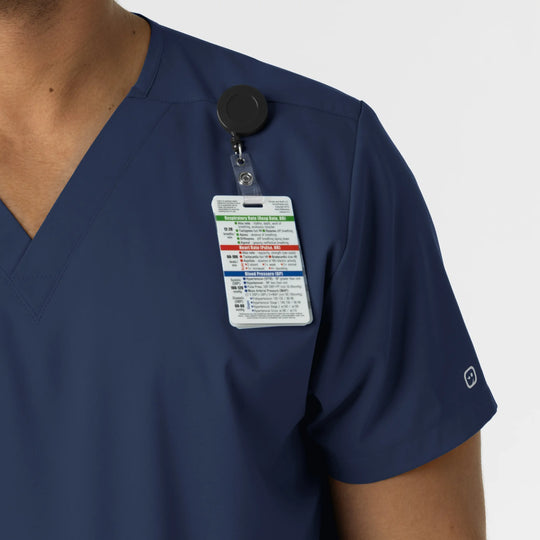 Wink Scrubs Unisex Boundless V-Neck Scrub Top Navy | scrub-supply.com