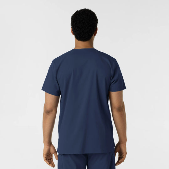 Wink Scrubs Unisex Boundless V-Neck Scrub Top Navy | scrub-supply.com