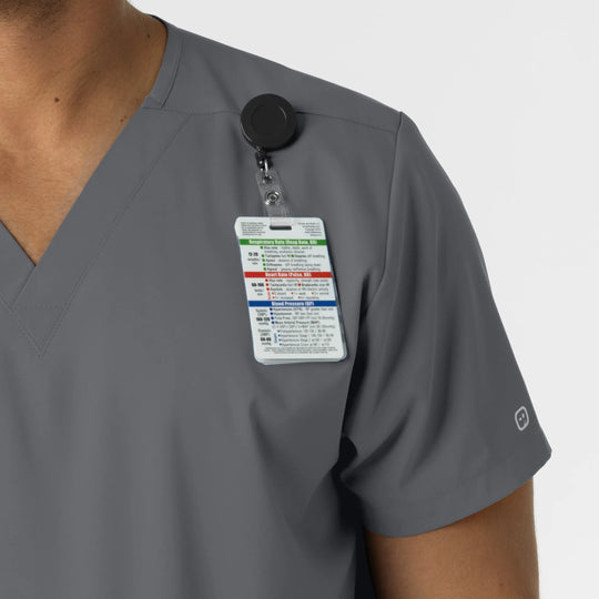 Wink Scrubs Unisex Boundless V-Neck Scrub Top Pewter | scrub-supply.com
