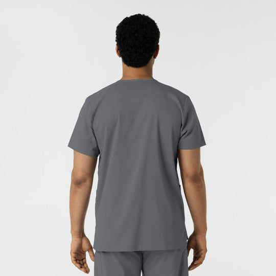 Wink Scrubs Unisex Boundless V-Neck Scrub Top Pewter | scrub-supply.com