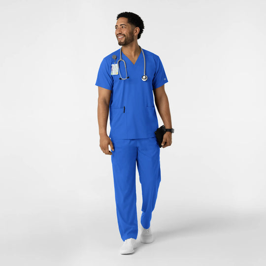 Wink Scrubs Unisex Boundless V-Neck Scrub Top Royal Blue | scrub-supply.com