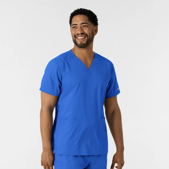 Wink Scrubs Unisex Boundless V-Neck Scrub Top Royal Blue | scrub-supply.com