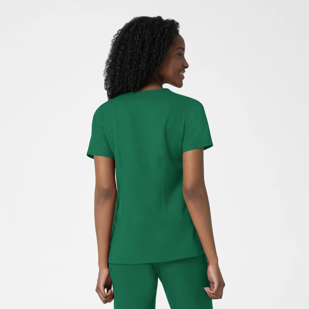 Wink Scrubs Women's Fitted 3-Pocket V-Neck Scrub Top Hunter | scrub-supply.com