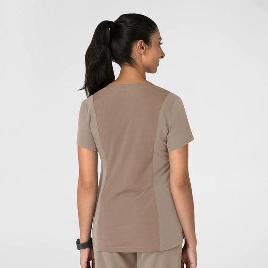 Wink Scrubs Women's Nova Flex-n-Reach V-Neck Scrub Top Haze | scrub-supply.com