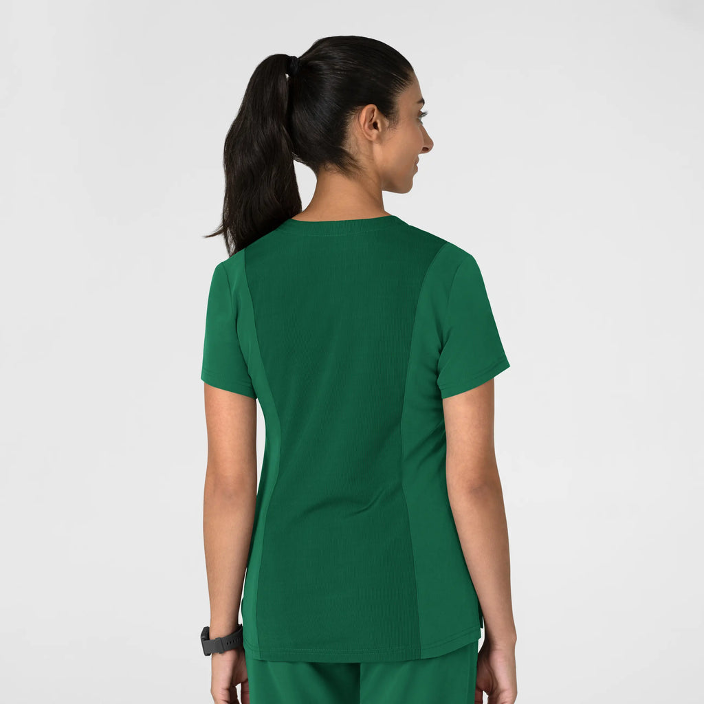 Wink Scrubs Women's Nova Flex-n-Reach V-Neck Scrub Top Hunter | scrub-supply.com