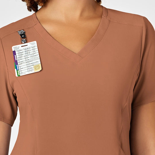 Wink Scrubs Women's RENEW V-Neck Scrub Top Clay | scrub-supply.com