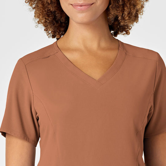 Wink Scrubs Women's RENEW V-Neck Scrub Top Clay | scrub-supply.com