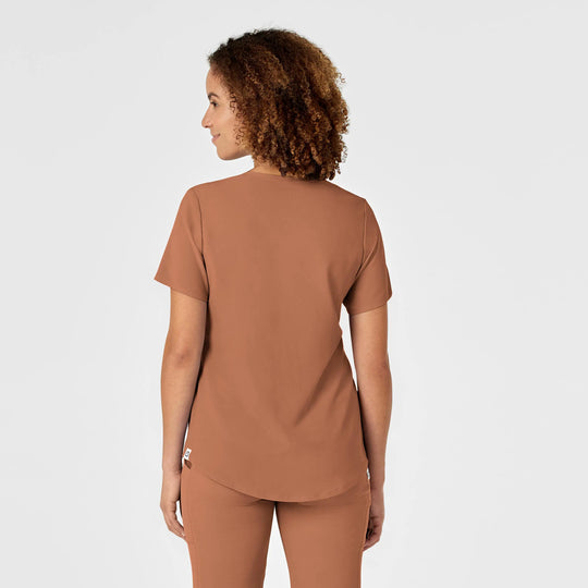 Wink Scrubs Women's RENEW V-Neck Scrub Top Clay | scrub-supply.com