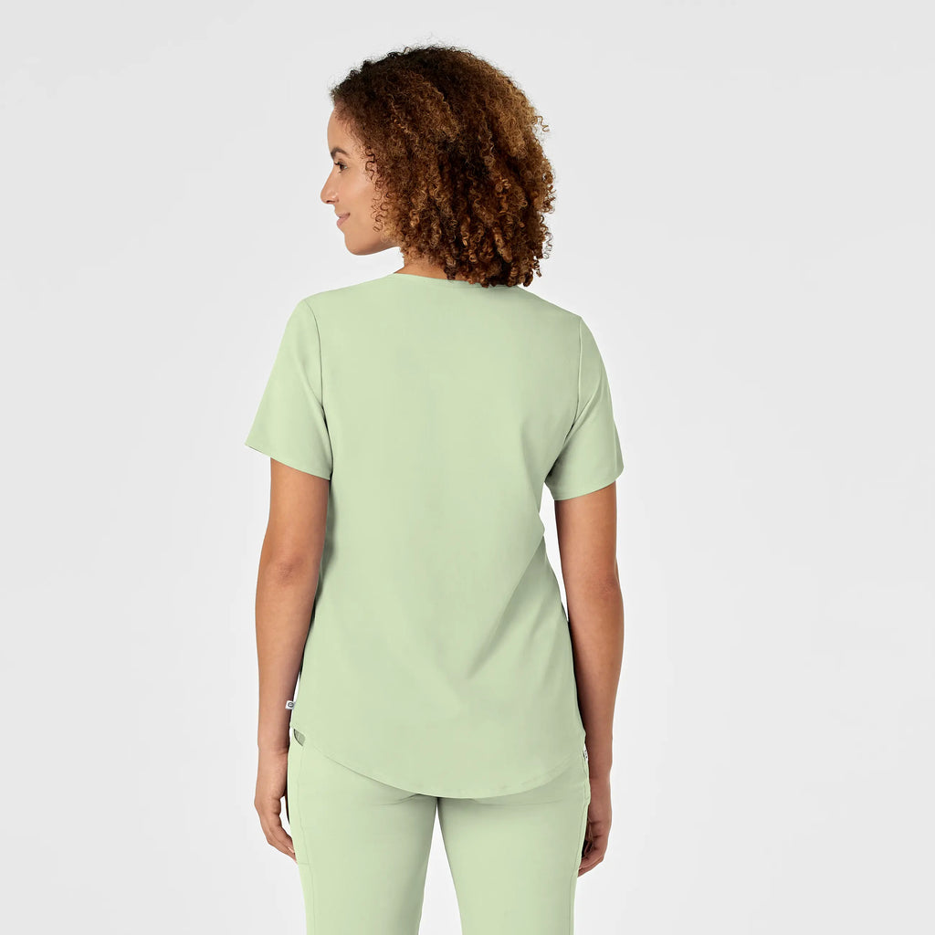 Wink Scrubs Women's RENEW V-Neck Scrub Top Fresh Mint | scrub-supply.com