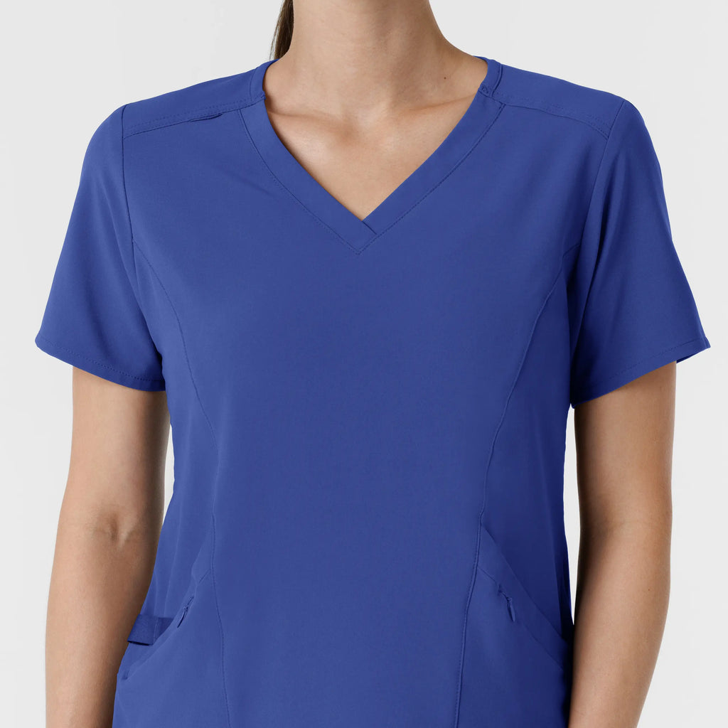 Wink Scrubs Women's RENEW V-Neck Scrub Top Galaxy Blue | scrub-supply.com