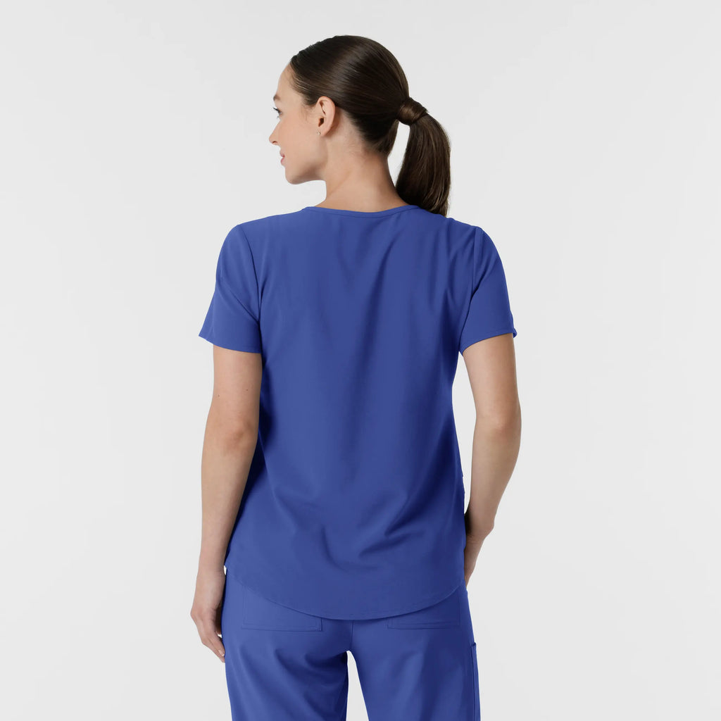 Wink Scrubs Women's RENEW V-Neck Scrub Top Galaxy Blue | scrub-supply.com