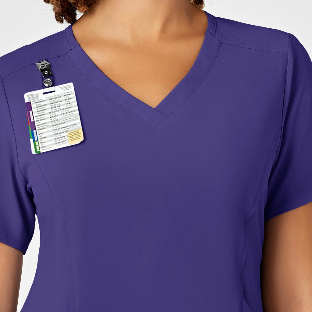 Wink Scrubs Women's RENEW V-Neck Scrub Top Grape | scrub-supply.com