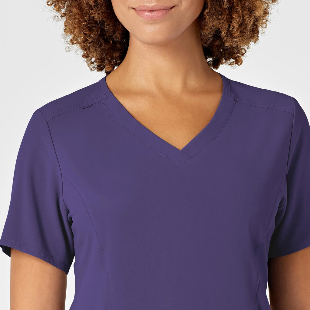 Wink Scrubs Women's RENEW V-Neck Scrub Top Grape | scrub-supply.com