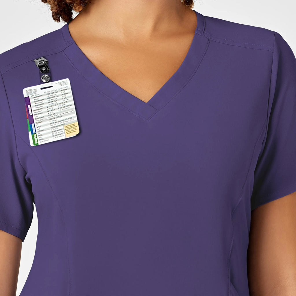 Wink Scrubs Women's RENEW V-Neck Scrub Top Grape | scrub-supply.com