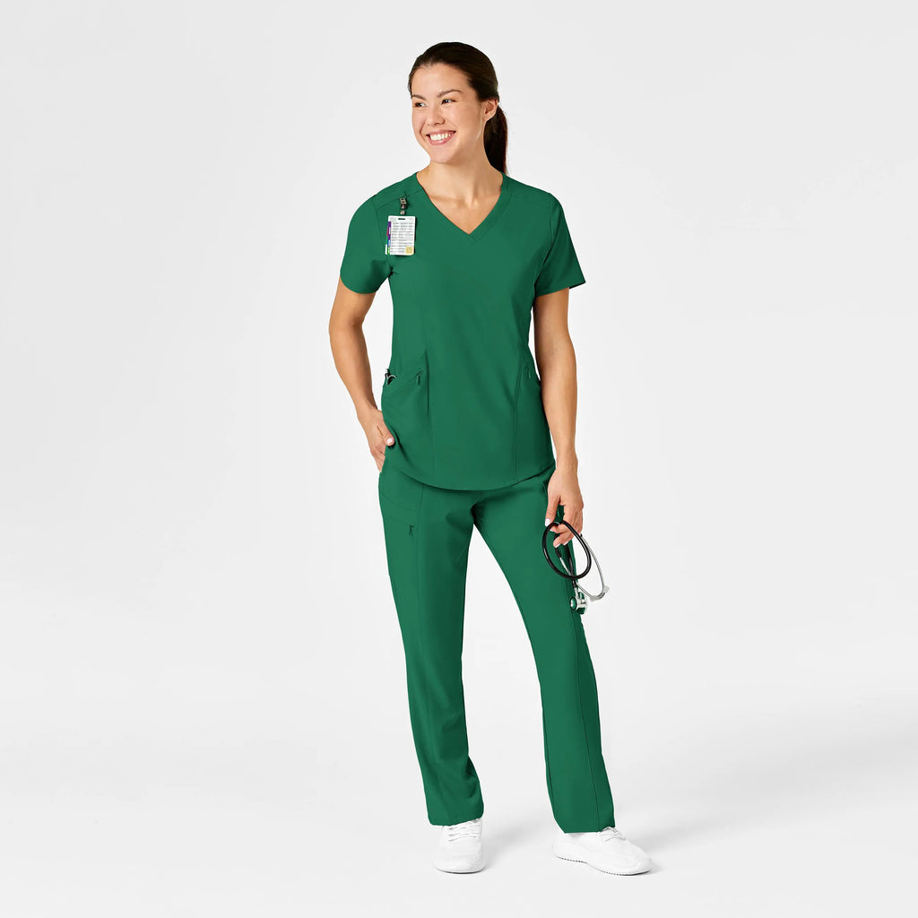 Wink Scrubs Women's RENEW V-Neck Scrub Top Hunter | scrub-supply.com