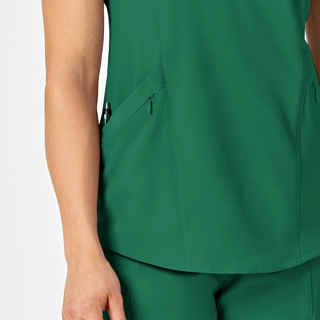 Wink Scrubs Women's RENEW V-Neck Scrub Top Hunter | scrub-supply.com