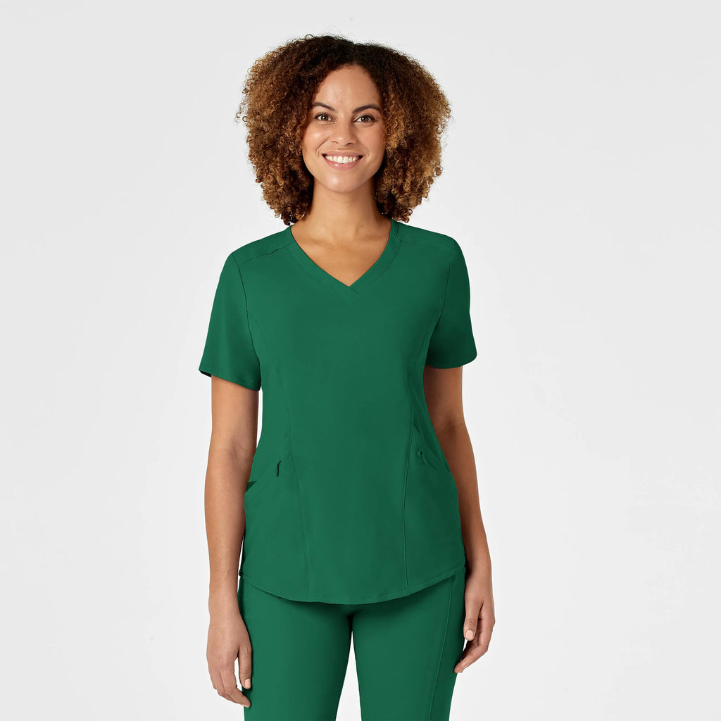 Wink Scrubs Women's RENEW V-Neck Scrub Top Hunter | scrub-supply.com