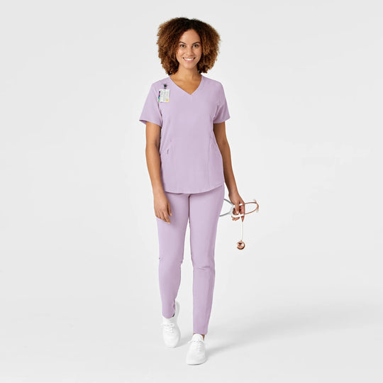 Wink Scrubs Women's RENEW V-Neck Scrub Top Pastel Lilac | scrub-supply.com