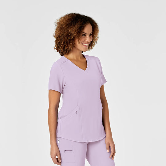 Wink Scrubs Women's RENEW V-Neck Scrub Top Pastel Lilac | scrub-supply.com
