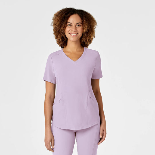 Wink Scrubs Women's RENEW V-Neck Scrub Top Pastel Lilac | scrub-supply.com
