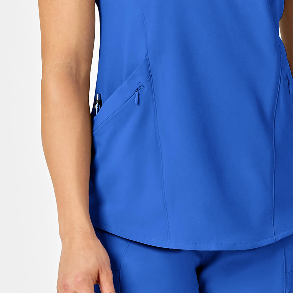 Wink Scrubs Women's RENEW V-Neck Scrub Top Royal Blue | scrub-supply.com