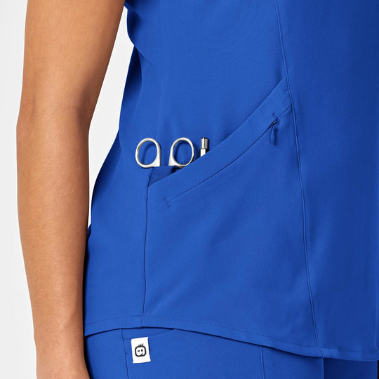 Wink Scrubs Women's RENEW V-Neck Scrub Top Royal Blue | scrub-supply.com